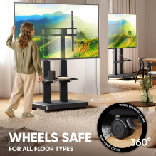 TV SET ACC MOBILE STAND / 50-120 / BLACK TS2811E-B ONKRON TV SET ACC MOBILE STAND / 50-120 / BLACK TS2811E-B ONKRON
