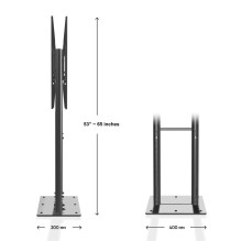 TV SET ACC MOBILE STAND / 55-100 / BLACK FPRO2L-20-B ONKRON TV SET ACC MOBILE STAND / 55-100 / BLACK FPRO2L-20-B ONKRON