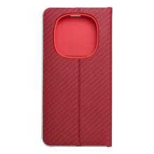 Flip case for Xiaomi Redmi NOTE 14 PRO 4G Luna Book Carbon red Flip case for Xiaomi Redmi NOTE 14 PRO 4G Luna Book Carbon red