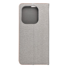 Flip case for Xiaomi Redmi NOTE 14 4G (GLOBAL - 164,84mm x 78,15mm x 8,16mm) Luna Book Gold silver