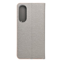 Atverčiamas dėklas, skirtas „Samsung S25 EDGE Luna Book“, auksinis, sidabrinis