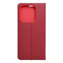 Flip case for Xiaomi Redmi NOTE 14 4G (GLOBAL - 164,84mm x 78,15mm x 8,16mm) Luna Book Carbon red Flip case for Xiaomi Redmi NOTE 14 4G (GLOBAL - 164,84mm x 78,15mm x 8,16mm) Luna Book Carbon red