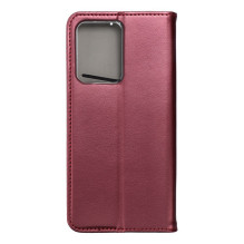 Flip case for Xiaomi Redmi Note 12 PRO 5G Smart Magneto burgundy