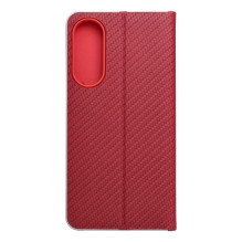 Flip case for Samsung S25 EDGE Luna Book Carbon red