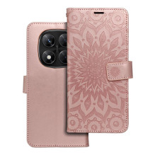 MEZZO dėklas, skirtas XIAOMI Redmi Note 14 PRO 5G / 14 PRO PLUS 5G, mandala, rožinio aukso spalvos