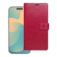 MEZZO knygų dėklas SAMSUNG A37 katėms, raudonas