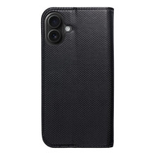 Flip case for iPhone 16 PLUS Smart Case Book black Flip case for iPhone 16 PLUS Smart Case Book black