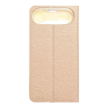Atverčiamas dėklas, skirtas „iPhone 17 AIR Luna Book Gold“, auksinis Atverčiamas dėklas, skirtas „iPhone 17 AIR Luna Book Gold“, auksinis