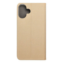 Flip case for iPhone 16 PLUS Sensitive Book gold Flip case for iPhone 16 PLUS Sensitive Book gold