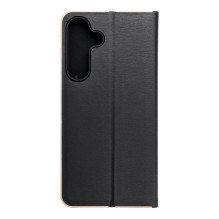 Atverčiamas dėklas, skirtas Samsung S25 FE Luna Book, auksinės spalvos Atverčiamas dėklas, skirtas Samsung S25 FE Luna Book, auksinės spalvos