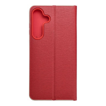 Atverčiamas dėklas, skirtas „Samsung S25 FE Luna Book“, aukso spalvos, raudonas