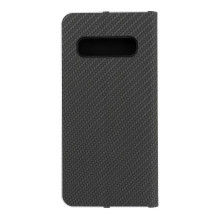 Atverčiamas dėklas, skirtas „Samsung S10 Luna Book“, anglies juodumo spalvos Atverčiamas dėklas, skirtas „Samsung S10 Luna Book“, anglies juodumo spalvos