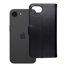 MEZZO knygų dėklas, skirtas IPHONE 16e (SE 4 2025), meškiuko formos, juodas MEZZO knygų dėklas, skirtas IPHONE 16e (SE 4 2025), meškiuko formos, juodas