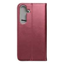 Atverčiamas dėklas, skirtas „Samsung S24 PLUS Smart Magneto“, bordo spalvos Atverčiamas dėklas, skirtas „Samsung S24 PLUS Smart Magneto“, bordo spalvos
