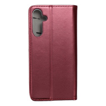 Atverčiamas dėklas, skirtas „Samsung A25 5G Smart Magneto“, bordo spalvos Atverčiamas dėklas, skirtas „Samsung A25 5G Smart Magneto“, bordo spalvos