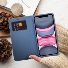 Flip case for iPhone 11 Luna Book Carbon blue Flip case for iPhone 11 Luna Book Carbon blue