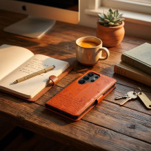 MEZZO Book case for Redmi Note 15 4G cats brown