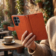 MEZZO Book case for Redmi Note 15 4G cats brown