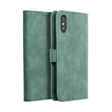Atverčiamas dėklas Xiaomi Redmi 9AT / Redmi 9A Tender Book, žalias