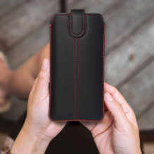Universalus kišeninis dėklas itin plonas M4 - skirtas iPhone 13 MINI / 12 MINI / 6 / 7 / 8 / Samsung i9500 Galaxy S4 / G