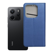 Išmanusis dėklas, skirtas XIAOMI Redmi Note 14 5G, tamsiai mėlynas
