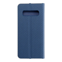 Flip case for Samsung S10 Luna Book Carbon blue