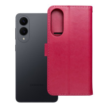 MEZZO knygų dėklas, skirtas SAMSUNG S25 Edge, rausvai raudonas meškiuko formos dėklas MEZZO knygų dėklas, skirtas SAMSUNG S25 Edge, rausvai raudonas meškiuko formos dėklas