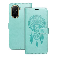 MEZZO knygų dėklas, skirtas XIAOMI Redmi A5 (173,3 x 79,4 x 8,26), sapnų gaudyklė, žalias