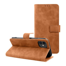 iPhone 11 Tender Book atverčiamas dėklas, rudas iPhone 11 Tender Book atverčiamas dėklas, rudas
