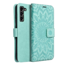MEZZO Book case for SAMSUNG S21 FE mandala green MEZZO Book case for SAMSUNG S21 FE mandala green