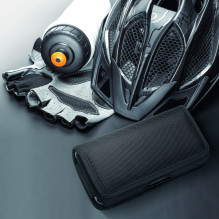 Horizontal universal case OXFORD model 4 for IPHONE 13 PRO MAX / SAMSUNG S21 Ultra / XIAOMI 12 Ultra black