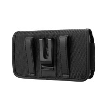 Horizontal universal case OXFORD model 4 for IPHONE 13 PRO MAX / SAMSUNG S21 Ultra / XIAOMI 12 Ultra black
