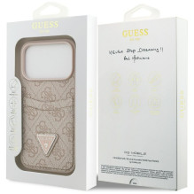 GUESS case for IPHONE 17 Pro GUHCP17LP4TPP (4G Double Card Triangle) pink GUESS case for IPHONE 17 Pro GUHCP17LP4TPP (4G Double Card Triangle) pink
