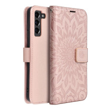 MEZZO Book case for SAMSUNG S21 FE mandala rose gold MEZZO Book case for SAMSUNG S21 FE mandala rose gold