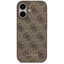 GUESS dėklas, skirtas IPHONE 17 GUHCP17SG4GFBR (PU 4G Classic), rudas