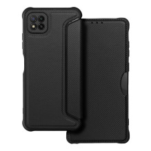 Atverčiamas dėklas, skirtas „Samsung A22 5G Razor Book“, juodas Atverčiamas dėklas, skirtas „Samsung A22 5G Razor Book“, juodas