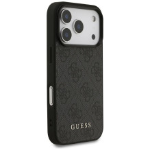 GUESS dėklas, skirtas IPHONE 17 Pro GUHCP17LG4GFGR (PU 4G Classic), juodas