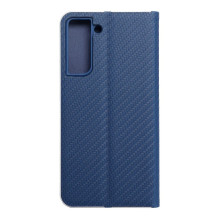 Atverčiamas dėklas, skirtas Samsung S21 FE Luna Book, anglies mėlynos spalvos Atverčiamas dėklas, skirtas Samsung S21 FE Luna Book, anglies mėlynos spalvos