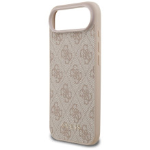 GUESS dėklas, skirtas IPHONE 17 Air GUHCP17MG4GFPI (PU 4G Classic), rožinis