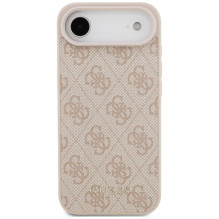 GUESS dėklas, skirtas IPHONE 17 Air GUHCP17MG4GFPI (PU 4G Classic), rožinis