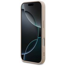 GUESS dėklas, skirtas IPHONE 17 Pro GUHCP17LG4GFPI (PU 4G Classic), rožinis