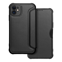 Atverčiamas dėklas, skirtas iPhone 11 Razor Book, juodas