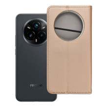 Flip case for Realme 14 PRO PLUS Smart Case Book gold