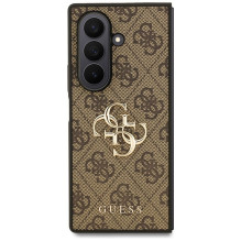 GUESS dėklas, skirtas SAMSUNG Z Fold7 GUHCZFD74GMGBR (4G PU didelis logotipas), rudas