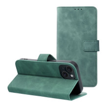 Atverčiamas dėklas, skirtas „iPhone 15 Tender Book“, žalias Atverčiamas dėklas, skirtas „iPhone 15 Tender Book“, žalias