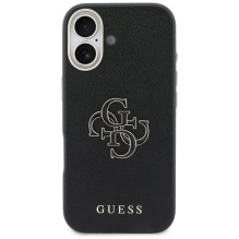 GUESS dėklas, skirtas IPHONE 17 GUHCP17S5PS4RGGK (PU FW Resin Logo) juodas