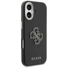 GUESS dėklas, skirtas IPHONE 17 GUHCP17S5PS4RGGK (PU FW Resin Logo) juodas