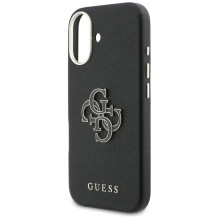 GUESS dėklas, skirtas IPHONE 17 GUHCP17S5PS4RGGK (PU FW Resin Logo) juodas