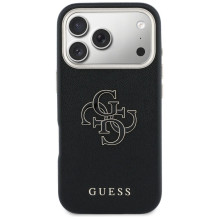 GUESS case for IPHONE 17 Pro GUHCP17L5PS4RGGK (PU FW Resin Logo) black