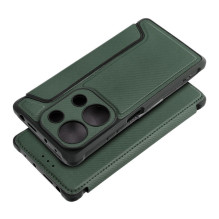 Flip case for Xiaomi Redmi NOTE 13 PRO 4G / Poco M6 PRO 4G Razor Book dark green Flip case for Xiaomi Redmi NOTE 13 PRO 4G / Poco M6 PRO 4G Razor Book dark green